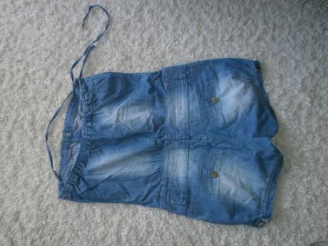 Krátky dámsky rifľový overal, m