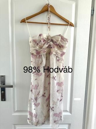 Hodvábne šaty od talianskeho návrhára flavia caste, m