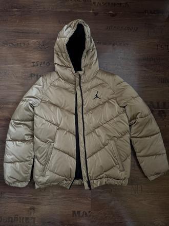 Teplá metalická zlatá jordan bunda, air jordan,152