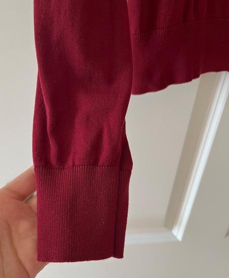 Bordový sveter/pulover, h&m, xs/34, h&m,xs