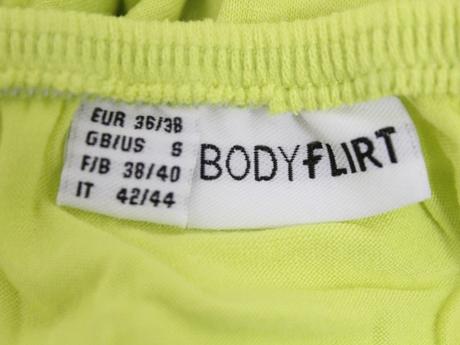 -neónový top bodyflirt veľ. 36, bonprix,s