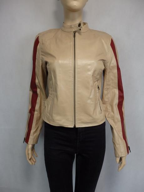 Luxusná kožená bunda, s