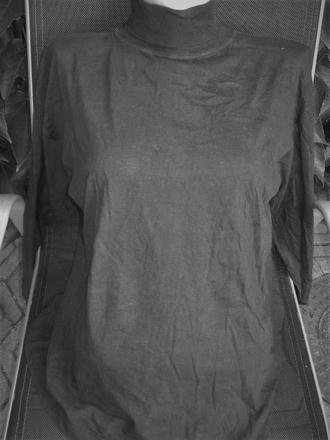 Čierny bavlnený rolák, m