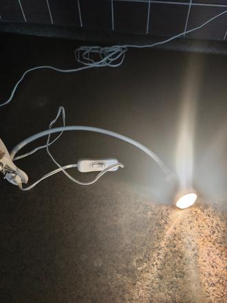 Clip lampa, bodové osvetlenie,