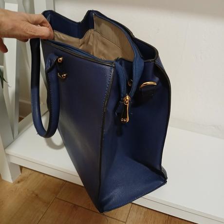 Veľká modrá kabelka/taška,