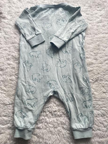 Zelenkaste pyzamka na zips h&m, h&m,62