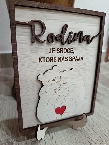 Personalizovaný darček - naša rodina, 