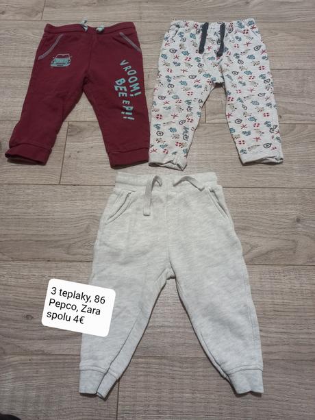 3 teplaky, 86, zara,86