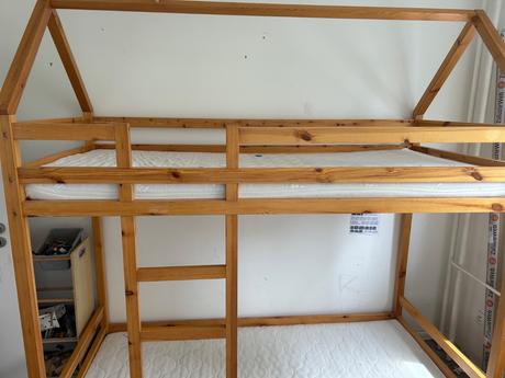 Postel poschodova montessori domcek, šírka (cm): 90,dĺžka (cm): 200