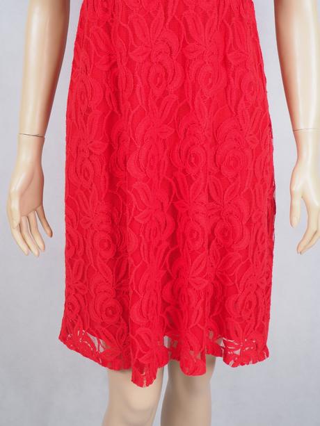 Kvalitné čipkované šaty ann taylor, s