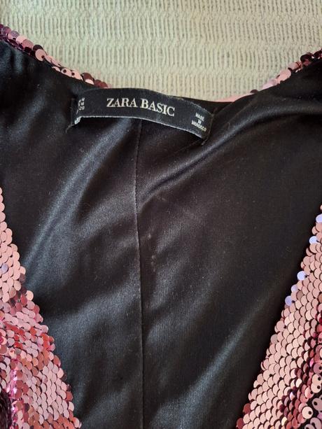 Flitrované šaty, zara,m