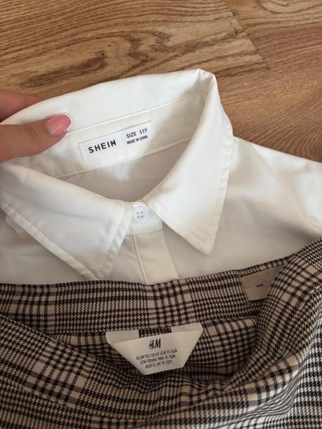 Blúzka+sukňa, h&m,146