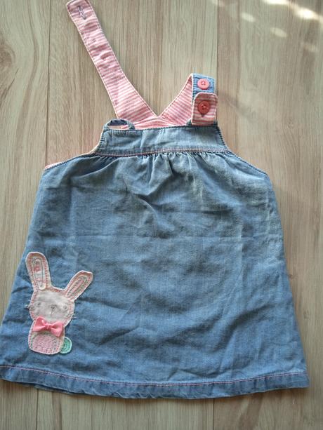 Riflová sukňa na traky, veľ.62, f&f,62