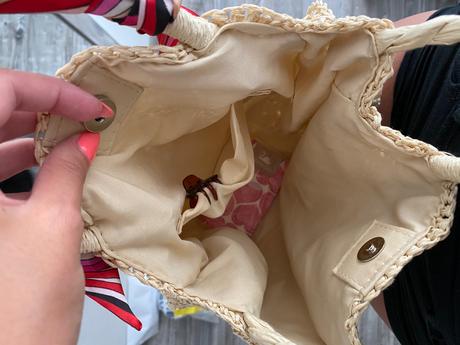 Slamená kabelka zo chantall, chantall