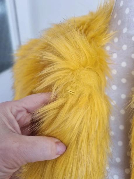 Žltý umelý kožuštek bershka veľ. m, bershka,m