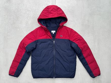 Zimna bunda lacoste, modrocervena, v 164, lacoste,164