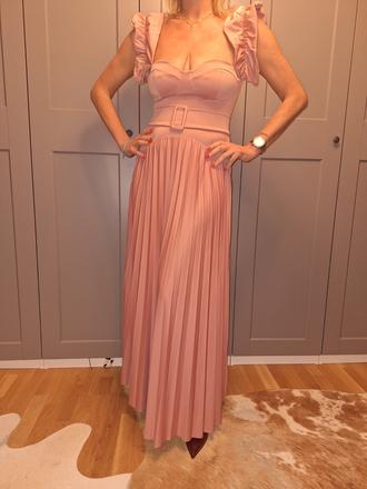 Asos spolocenske vecerne maxi plisove saty, 40