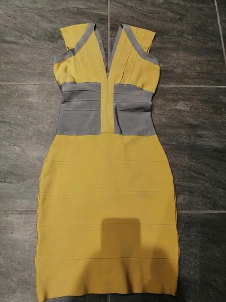 Žltošedé šaty bellabarnett vs-m, s