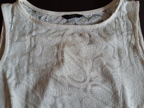 Top s čipkovaným predným dielom, f&f,36