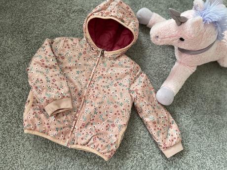 C&a bunda prechodná obojstranná 92 kvietky, c&a,92