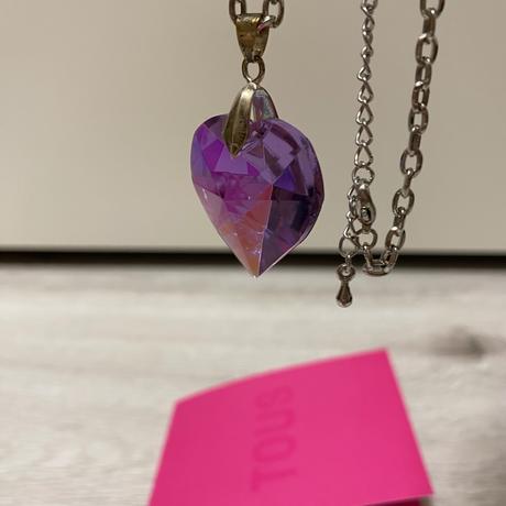 Krištáľové srdiečko + retiazka,