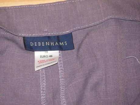 Fialové nohavice v. 46/48, debenhams,46