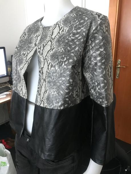Krátka koženková bunda, uni, 