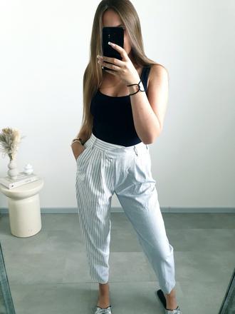 Bershka štýlové nohavice m/l, bershka,m