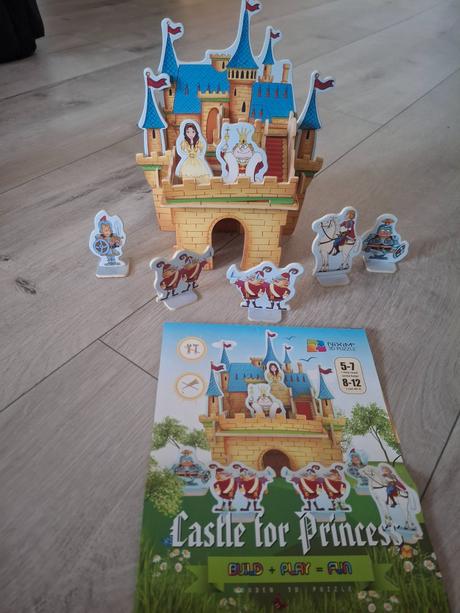 Drevene 3d puzzle zamok, 