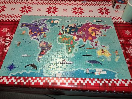 Puzzle mapa sveta 250, 
