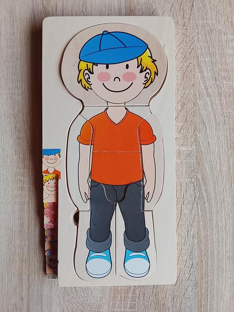 Drevené puzzle - chlapec,