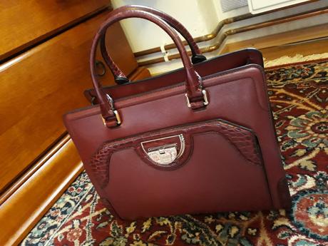 Bordová kabelka cavalli class, roberto cavalli