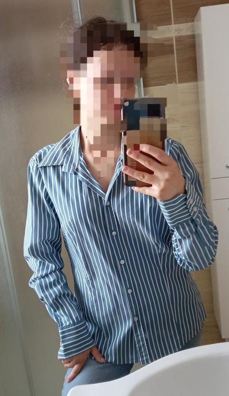 Pásikavá dámska košeľa, 40