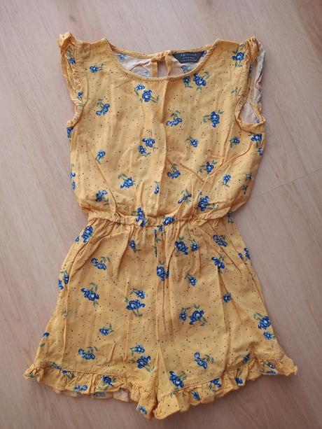 Letný overal s kvietkami, primark,122
