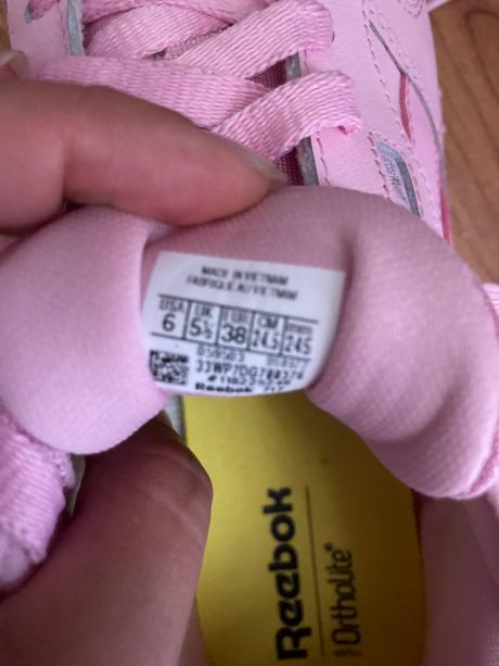 Ružové tenisky reebok ortholite, reebok,38
