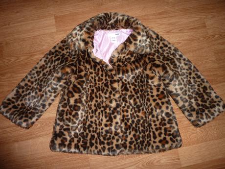 Exkluzívny zimny tigrovany kabatik , h&m,104