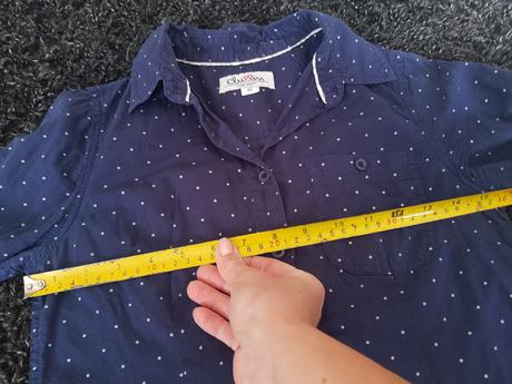 Dámska bodkovaná košeľa xs/s, clockhouse,xs