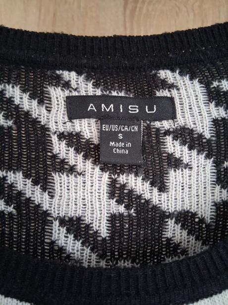 Čiernobiely sveter, amisu,s