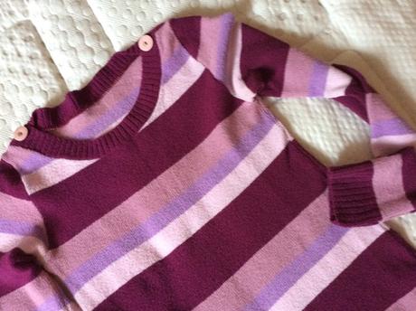 Kvalitný mäkký pásikový pulóver v. m/l, m