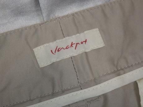 Luxusné béžové nohavice, 38