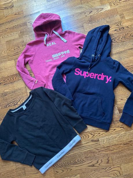 Tri značkové mikiny, superdry,152