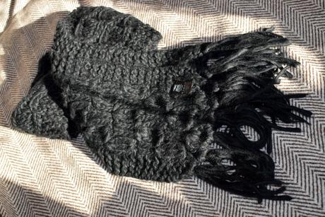 Dlhý teplý šál so strapcami, next,xl