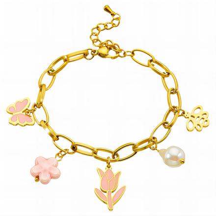 Náramok pink garden, 
