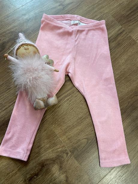 Zamatové velúrové leginky, h&m,86