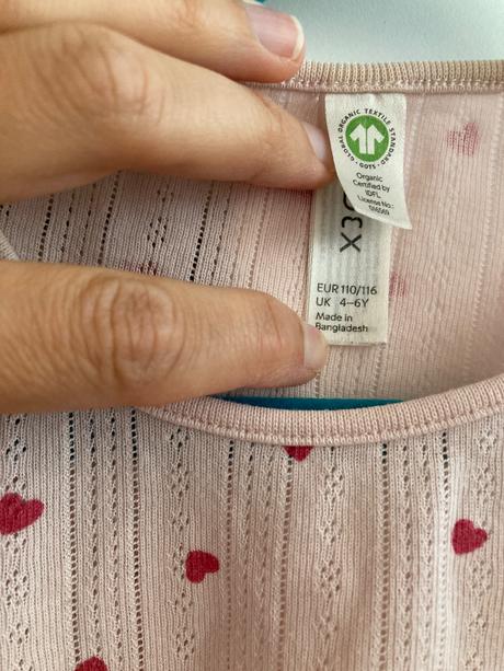 Pyzamova súprava lindex so srdieckami, lindex,110