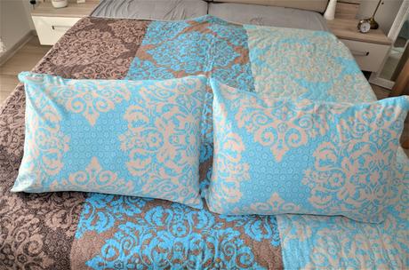 Prešívaný prehoz s 2 vankúšmi-205x180cm, 