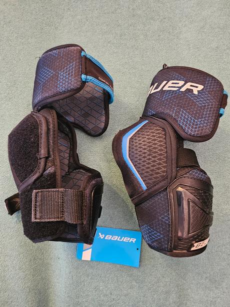 Hokejové chrániče lakťové - bauer - veľkosť m, bauer,m
