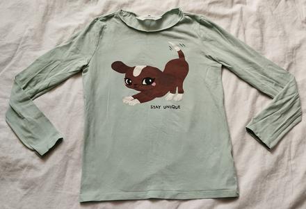 Tričko s dlhým rukávom, h&m,134