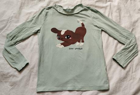 Tričko s dlhým rukávom, h&m,134