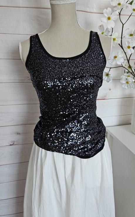 Krásne trblietavé tričko, amisu,s